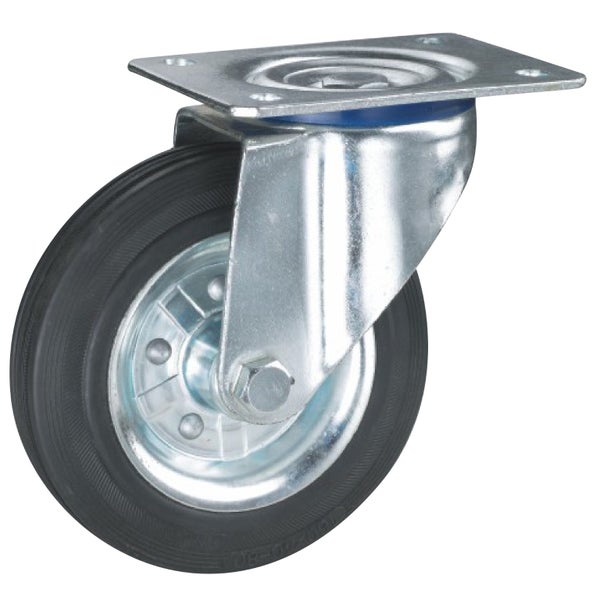 Caster Swivel Rubber 70kg 80mm Carousel 1