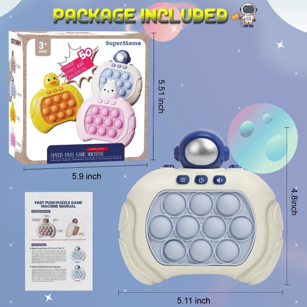Quick Push Pop Game It Fidget Toys Pro for Kids Adults,Puzzle Game Console Machi Carousel 11