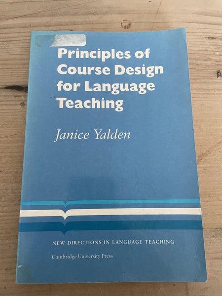 Principles of Course Design for Language Teaching by Janice Yalden Carousel 1
