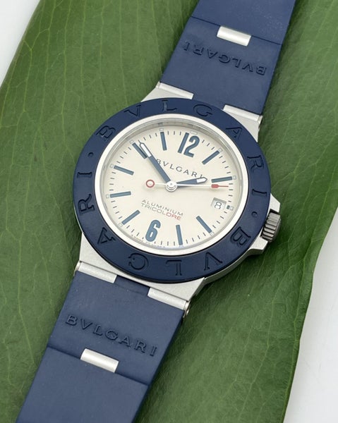 Bulgari TRICOLORE Aluminium Ltd Edition Auto Mens Wristwatch Ref 103514 B&P 2021 Carousel 1