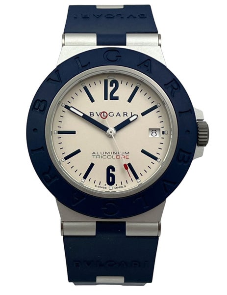 Bulgari TRICOLORE Aluminium Ltd Edition Auto Mens Wristwatch Ref 103514 B&P 2021 Carousel 2