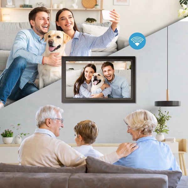 Digital Picture Photo Frame 15.6 Inch Touch Screen Carousel 10