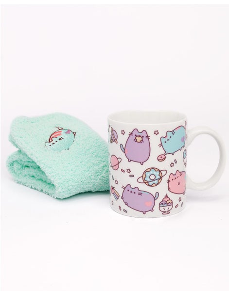 Pusheen Green Mug and Sock Gift Set (Womens) Carousel 4