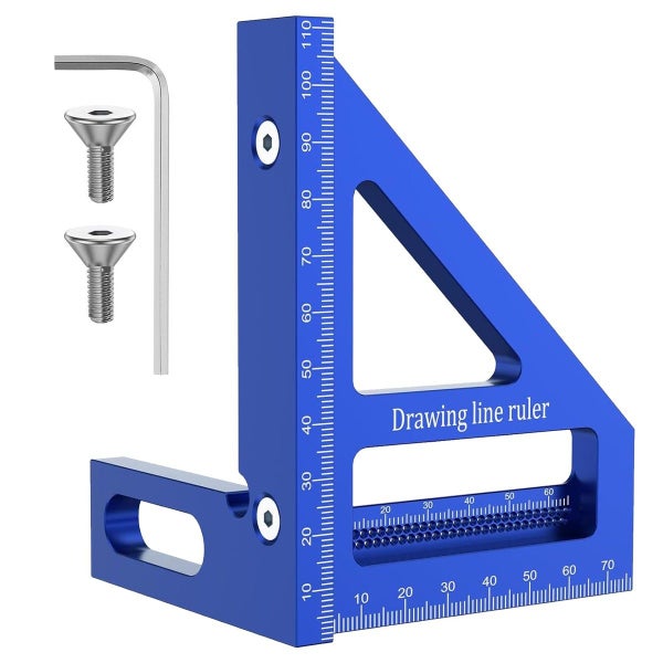 3D Multi Angle Measuring Ruler, Blue, Metric, mm Carousel 2
