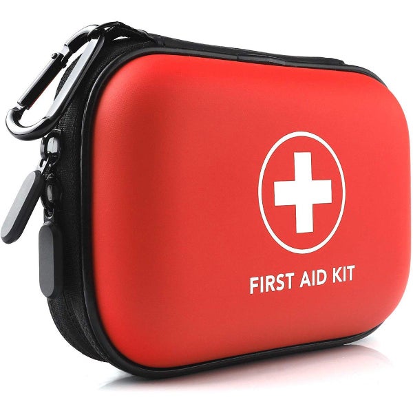 Mini First Aid Kit 100PCS Medical Supplies Hard Shell Small Case Carousel 2