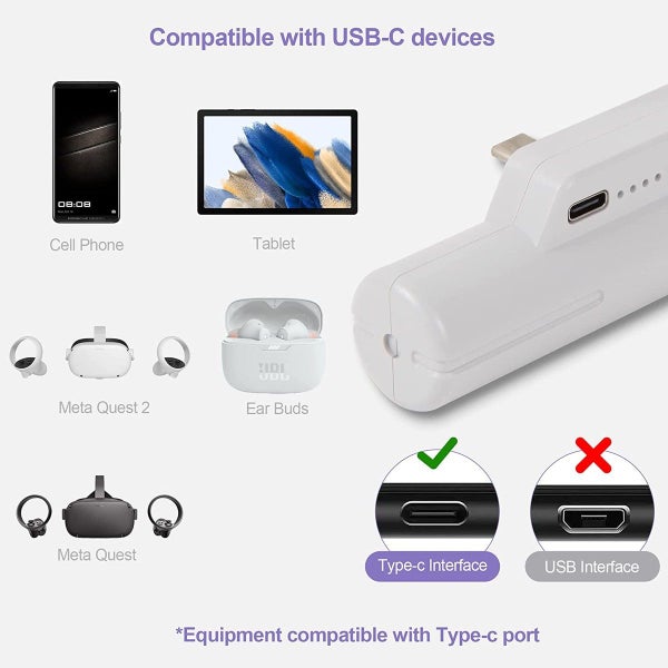 Battery Pack for Oculus/Meta Quest 2 and Quest 5000mAh Power Bank Rechargeable Carousel 11