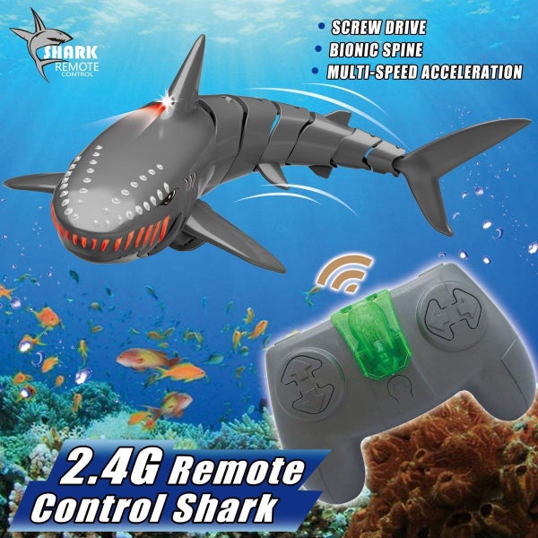 RC Shark Toys,Remote Control Shark Pool Toy,Great Gift for Kids Ages 8-12 Carousel 2