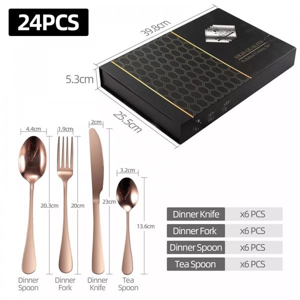 24pcs Cutlery Set Carousel 7