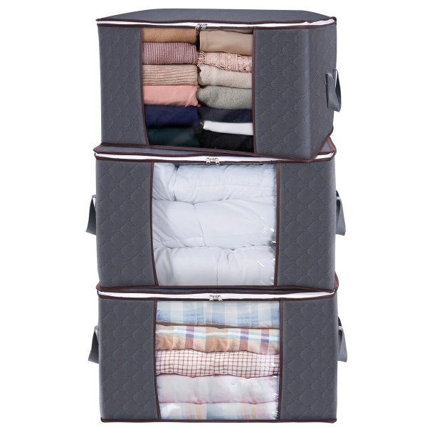 Clothes Bag Storage Organizer Blankets Bedding Bag 90L Carousel 2