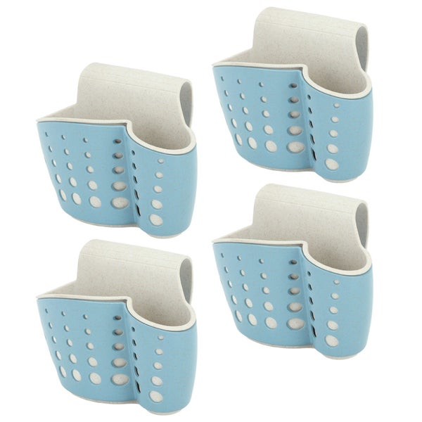 sink drain holder sponge organizer 4Pcs Sink Sponge Holder PP 2 Layer Adjustable Carousel 1