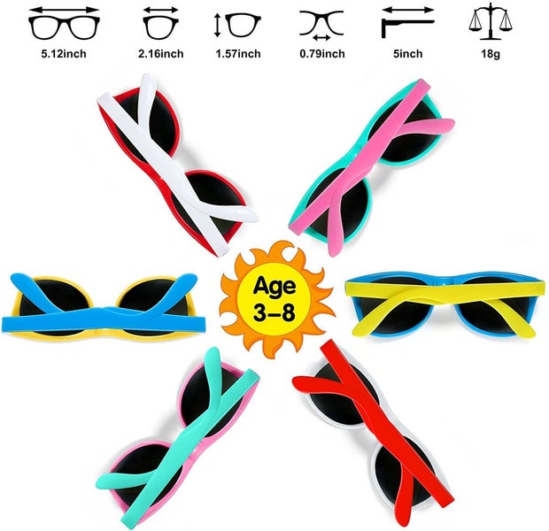 Kids Sunglasses Bulk 12Pack UV400 Protection Party Pack for Kids Gift Carousel 2