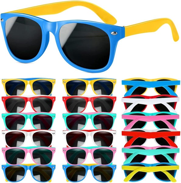 Kids Sunglasses Bulk 12Pack UV400 Protection Party Pack for Kids Gift Carousel 8