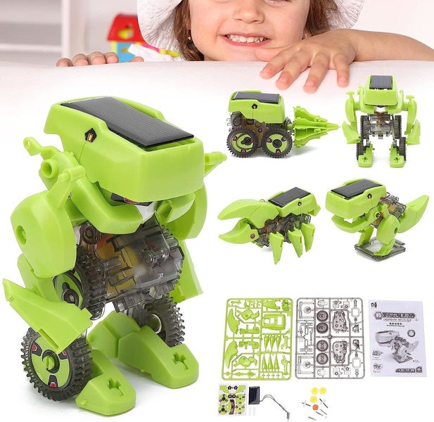 Solar Robot Building Kit Green Carousel 2