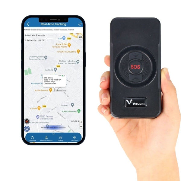 GPS Locator Car Tracker, S2 Real-Time Intercom Multiple SOS Alarms Carousel 2