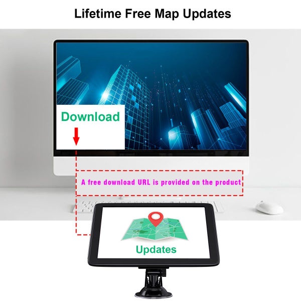 Car GPS Navigation GPS Navigation for Truck RV Car,Driver Alerts Carousel 12