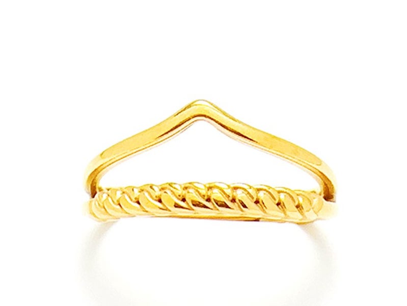 Open Design Gold-Plated Titanium Band Carousel 2