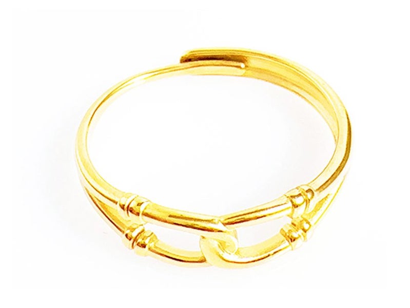 Open Design Gold-Plated Titanium Band Carousel 2