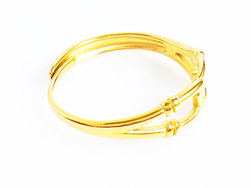 Open Design Gold-Plated Titanium Band Carousel 4