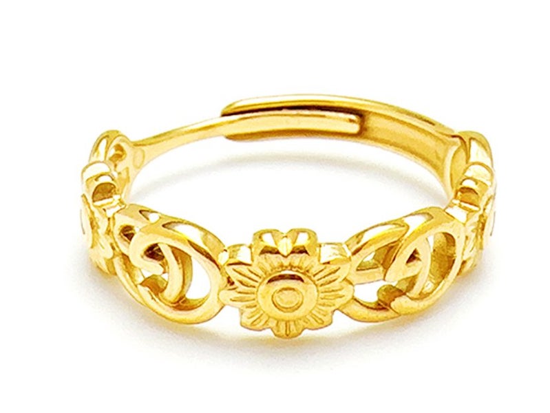 Open Design Gold-Plated Titanium Band Carousel 1