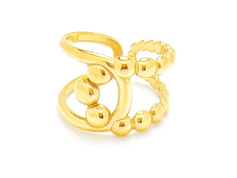 Open Design Gold-Plated Titanium Band Carousel 1