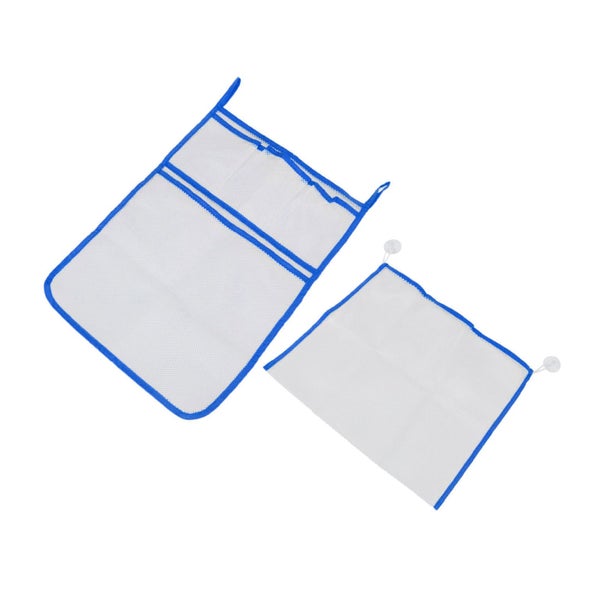 mesh bath toy organizer 2pcs Mesh Bath Toy Organizer Bathroom Hanging Bathtub Carousel 1