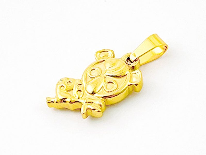 Gold-Tone Titanium Cartoon Pendant Carousel 2