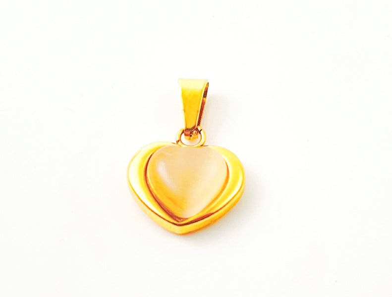 Gold-Plated Crystal Heart Pendant Carousel 1