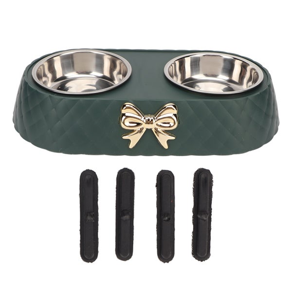 double pet feeding bowls pet feeding bowls Double Pet Bowls Prevent Slip Carousel 8