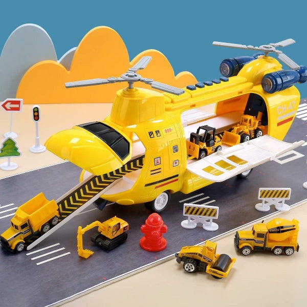 Transportation Airplane Toy Set 6-Piece Set For Kids Boys Girls Carousel 2