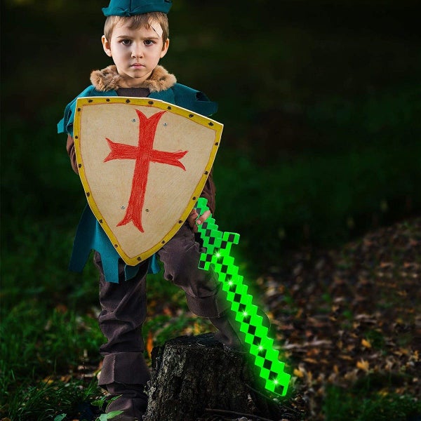 LED Light Up Toy Sword for Kids Green Carousel 7