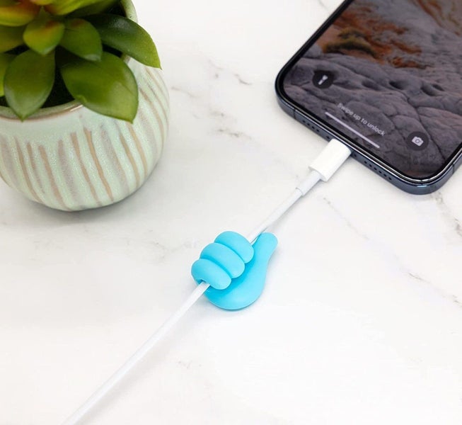 Fun Cord Holder, Multifunctional Thumb Cable Clips Adhesive 10 Pack Carousel 2