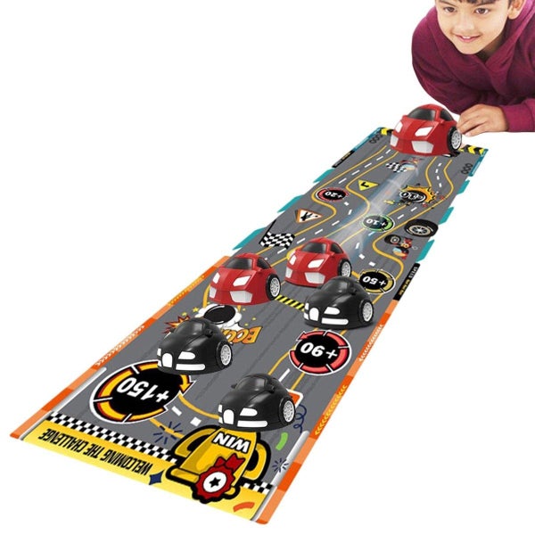 Race Car Tabletop Game, Mini Race Car Game Set for Kids Race Car Game Kit Porta Carousel 2