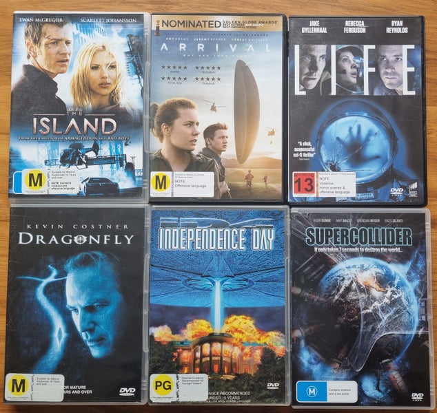 13 DVDS Sci-Fi/Water/Action Carousel 1