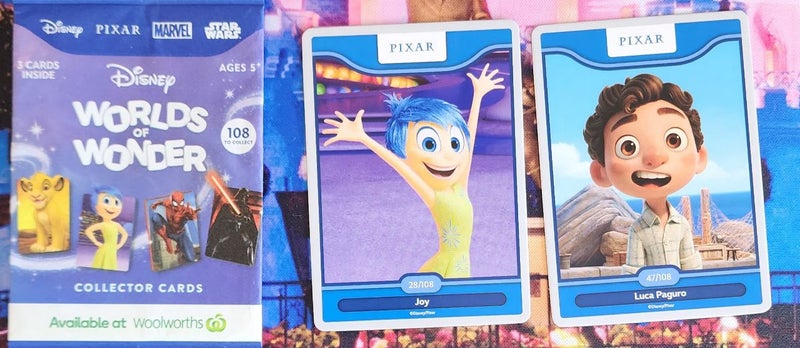 Woolworths Disney World of wonder cards x2 Carousel 1