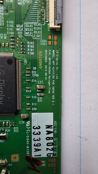Sony KDL-50R550A Tcon board Carousel 2