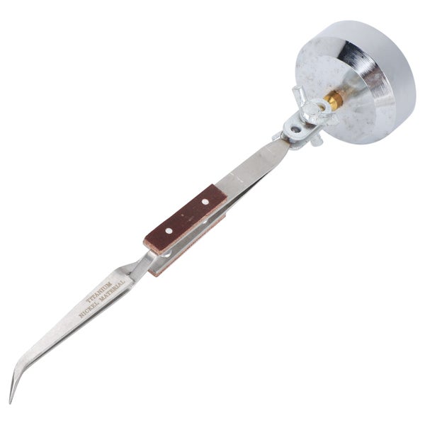 selflock tweezer lock curved tip tweezer Third Hand Stand with Tweezer Jewelry Carousel 1