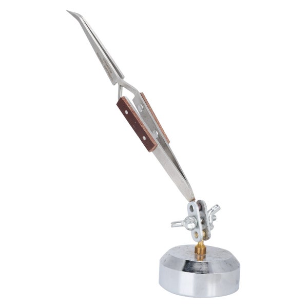 selflock tweezer lock curved tip tweezer Third Hand Stand with Tweezer Jewelry Carousel 2