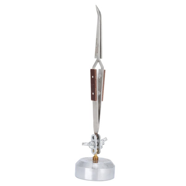 selflock tweezer lock curved tip tweezer Third Hand Stand with Tweezer Jewelry Carousel 8