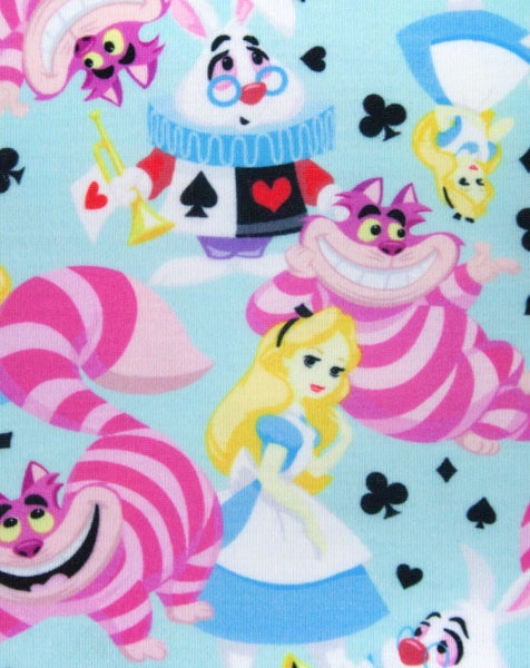 Disney Alice in Wonderland Blue Short Sleeve Skater Dress (Girls) Carousel 4
