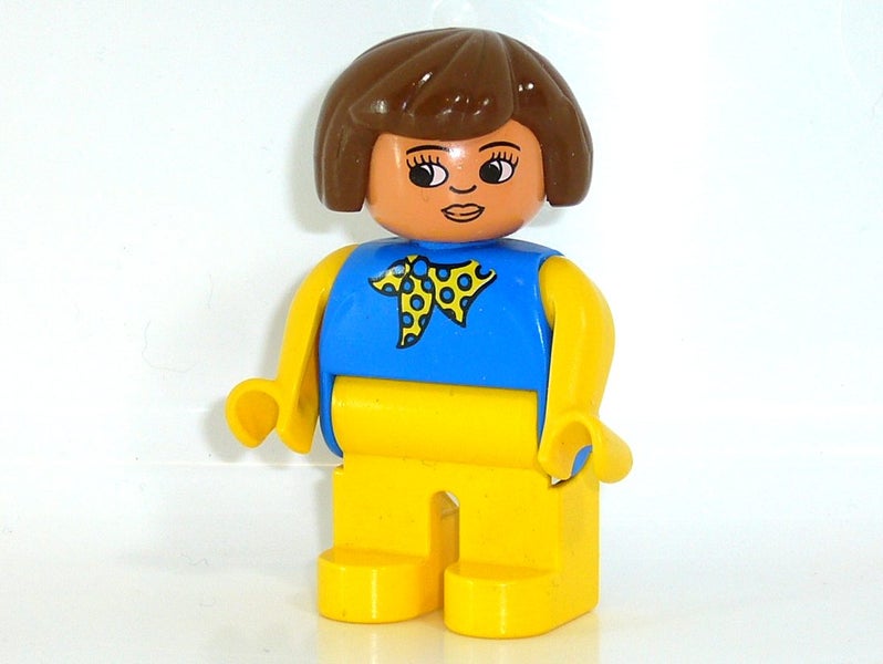 ®™DUPLO - Female, Yellow Legs, Blue Top with Yellow and Blue Polka Dot Scarf, Carousel 2