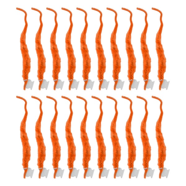 furry worm fuzzy worms worm for party cute worm worm toys 20 Pcs Furry Worm Soft Carousel 8