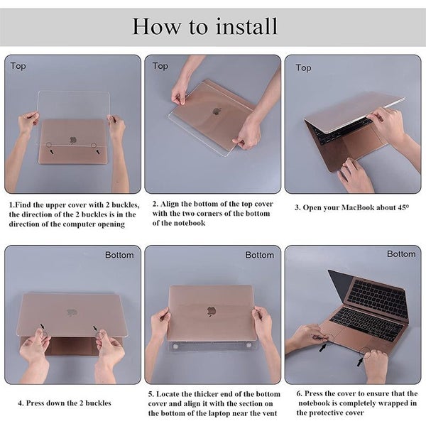 Macbook Air 13.6 Shockproof Hard Case M3 A3113 M2 A2681 Crystal Clear Carousel 8