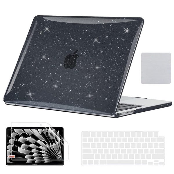 Macbook Air 15 Shockproof Hard Case 2023 A2941/2024 A3114 Sparkly Black Carousel 1