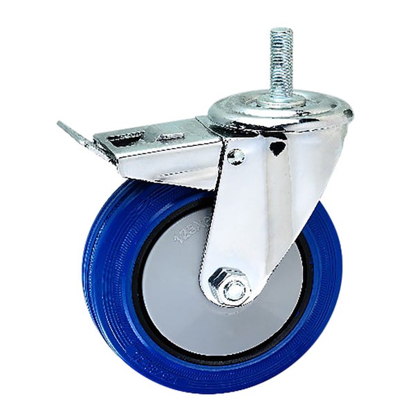 Caster Swiv/Brk Elastic Rubber Thread 200kg 100mm Carousel 1