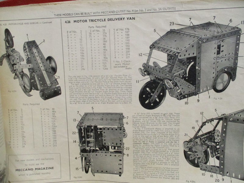 Box for Meccano Construction - and Booklets - Made in England Carousel 9