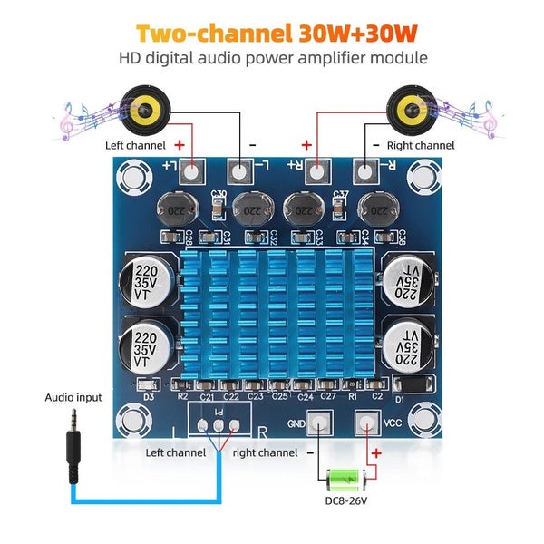 Amplifier Module 2*120W Dual Channel Carousel 2