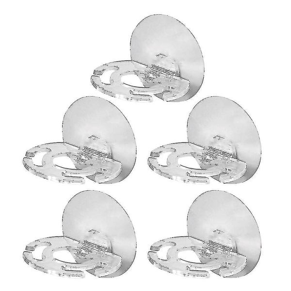 5 Pcs Wall Mounted Shelves Wall Mounted Toothbrush Rack Electric Toothbrush Hol Carousel 1