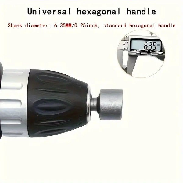 New 14Pcs 1/4 Inch Hex Shank Power Nut Driver Drill Bit Set Socket Wrench Carousel 2