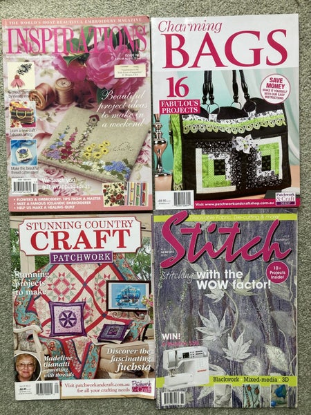 INSPIRATIONS, CRAFT, Charming BAGS & Stitch Magazines You Choose One Carousel 1