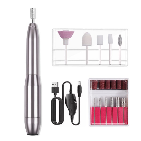 USB Nail Polisher Electric Nail Drill Silver | Free Shipping | Local Stock Carousel 1